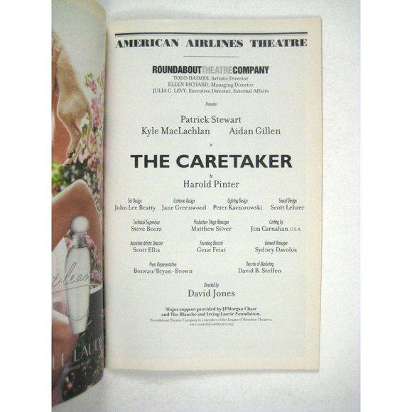 The Caretaker Playbill 2003 Roundabout Theatre Patrick Stewart Aiden Gillen - Picture 4 of 7